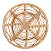 Baxton Studio Cariel Modern Bohemian Natural Brown Rattan Coffee Table 210-12720